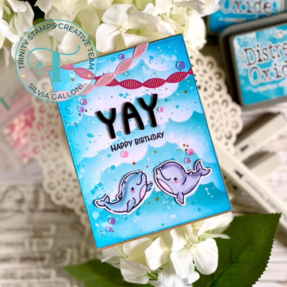 Trinity Stamps BirthYAY Balloons Die Set tmd-222 Sea Birthday Card | color-code:ALT01