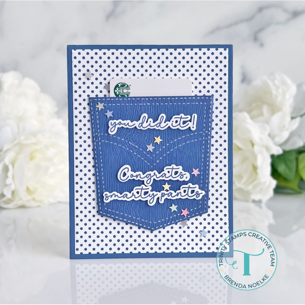 Trinity Stamps Smarty Pants Coordinating Die Set tmd-c247 Graduation Pocket Card | color-code:ALT01