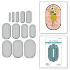 S4-1266 Spellbinders Essential Modern Ovals Etched Dies Ovals