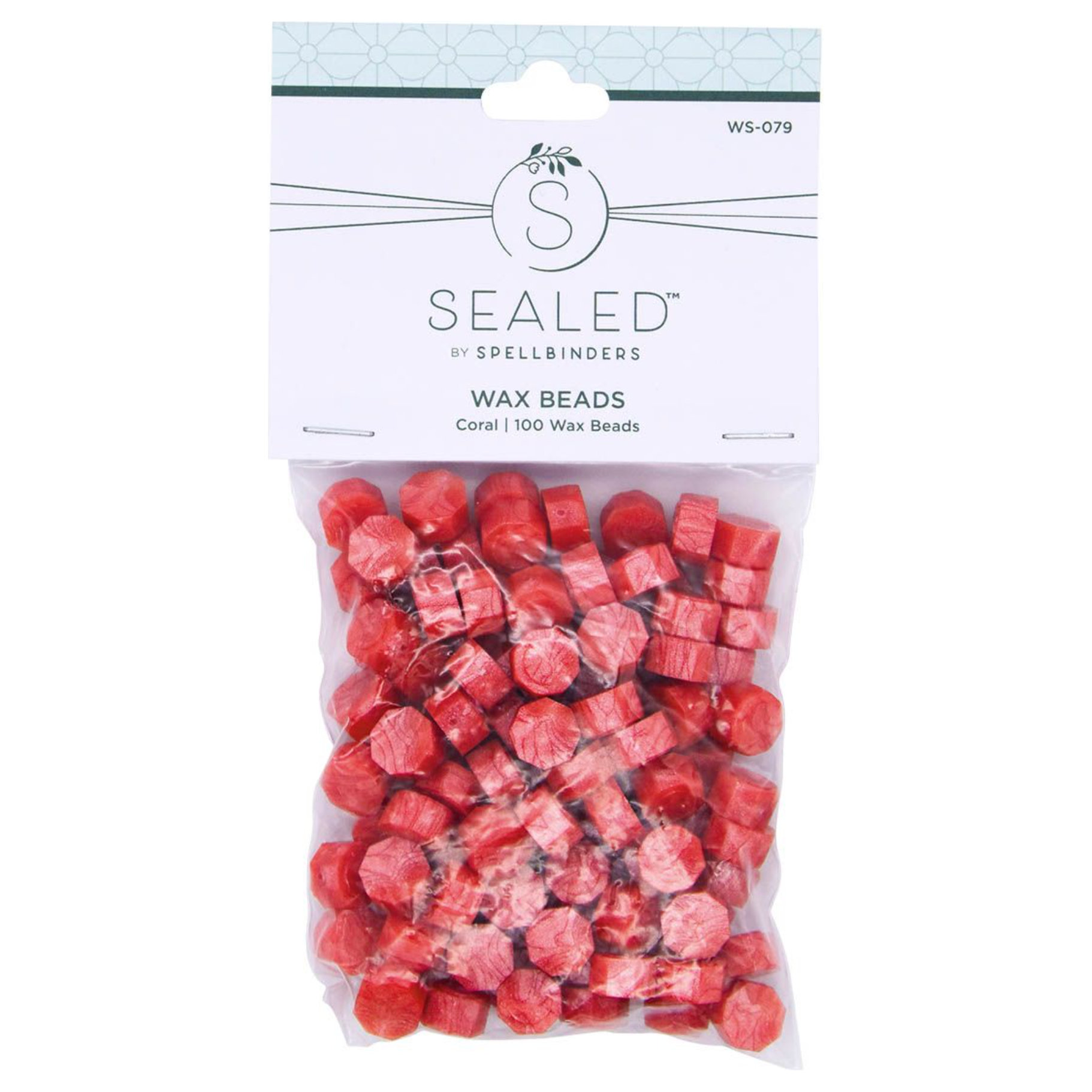 WS-079 Spellbinders Coral Wax Beads Coral