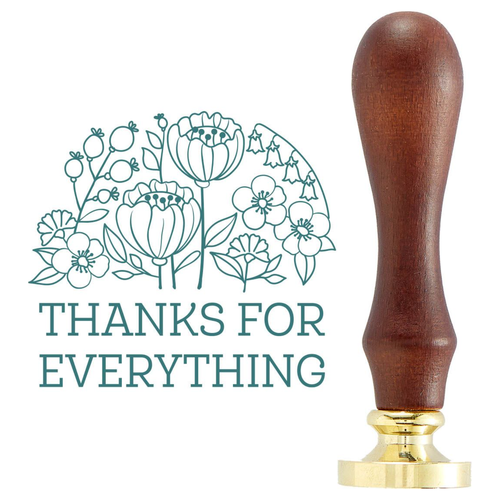 WS-072 Spellbinders Thanks For Everything Wax Seal Stamp