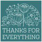 WS-072 Spellbinders Thanks For Everything Wax Seal Stamp Flowers