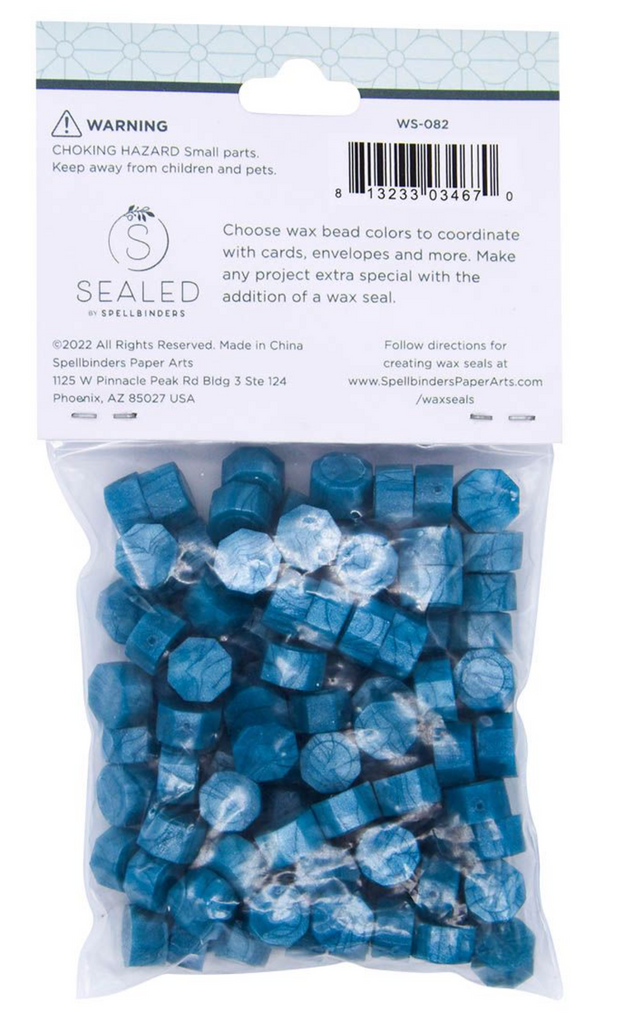 WS-082 Spellbinders Laguna Wax Beads Blue