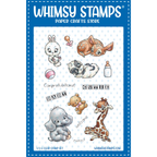 Whimsy Stamps Critter Babies Clear Stamps C1418
