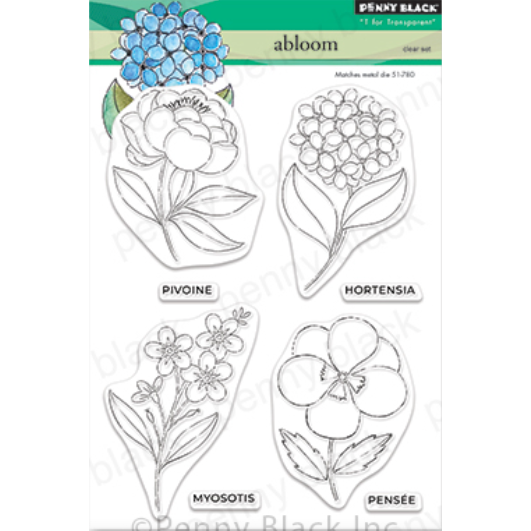 Penny Black Clear Stamps Abloom 30-987