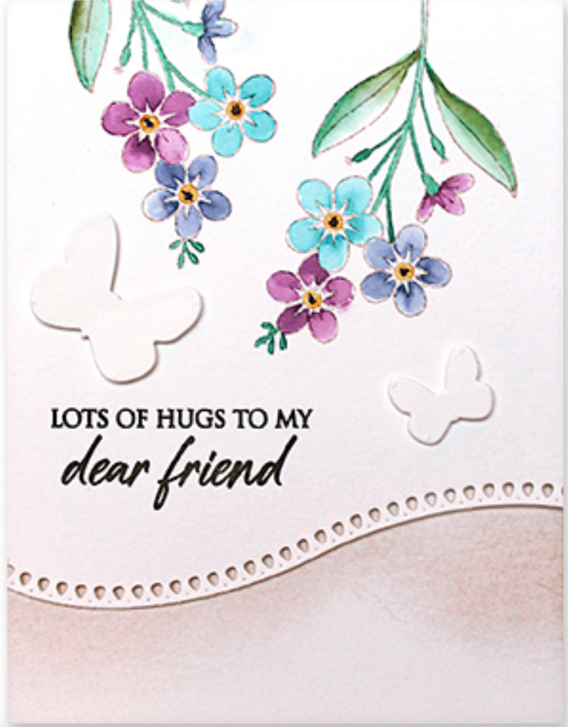 Penny Black Clear Stamps Abloom 30-987 dear Friend