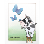 Penny Black Clear Stamps Cow are you? 30-988 Butterfly