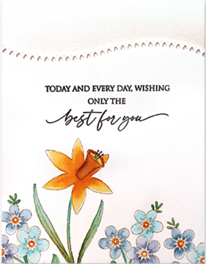 Penny Black Clear Stamps Blossoming 30-989 Daffodil