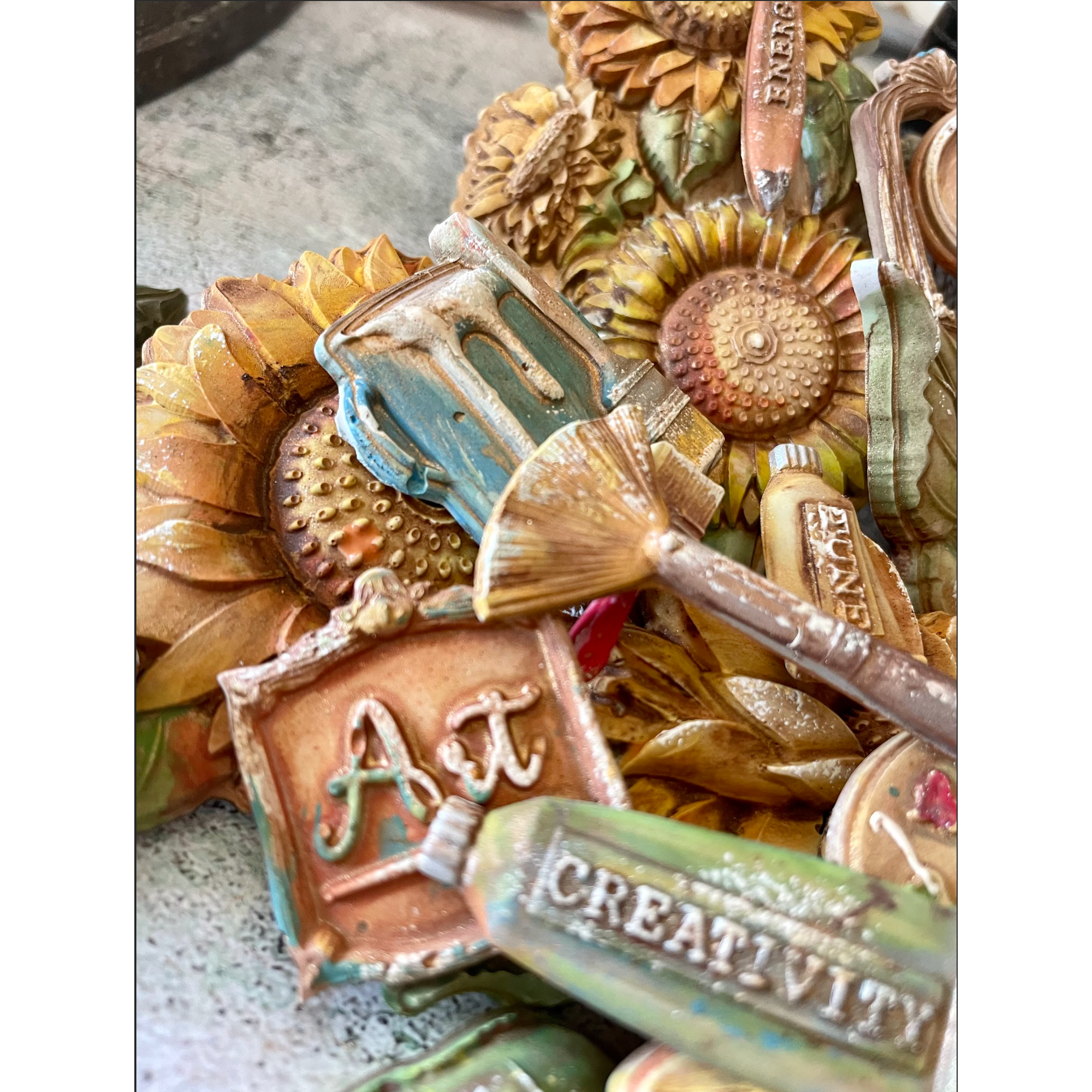 Stamperia Sunflower Art A4 Soft Mold k3pta4562 art