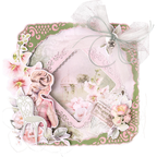 Studio Light Postage Stamps Stamp and Die Set jma-rm-scd63 pink