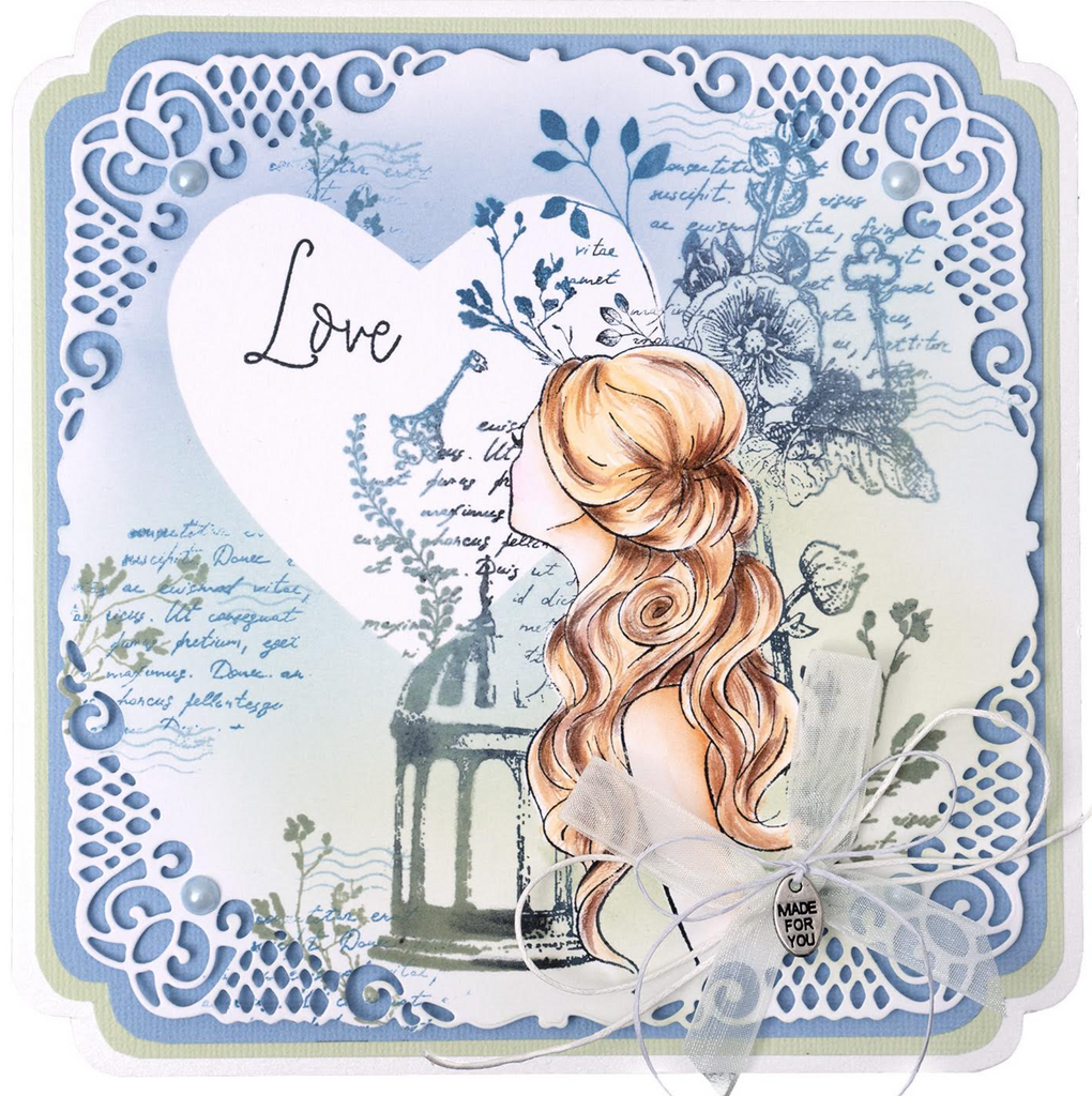 Studio Light Looking For Love Clear Stamp jma-rm-stamp482 blue