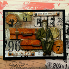 Tim Holtz Idea-ology BASEBOARD DOLLS th93796 See the world | color-code:ALT02