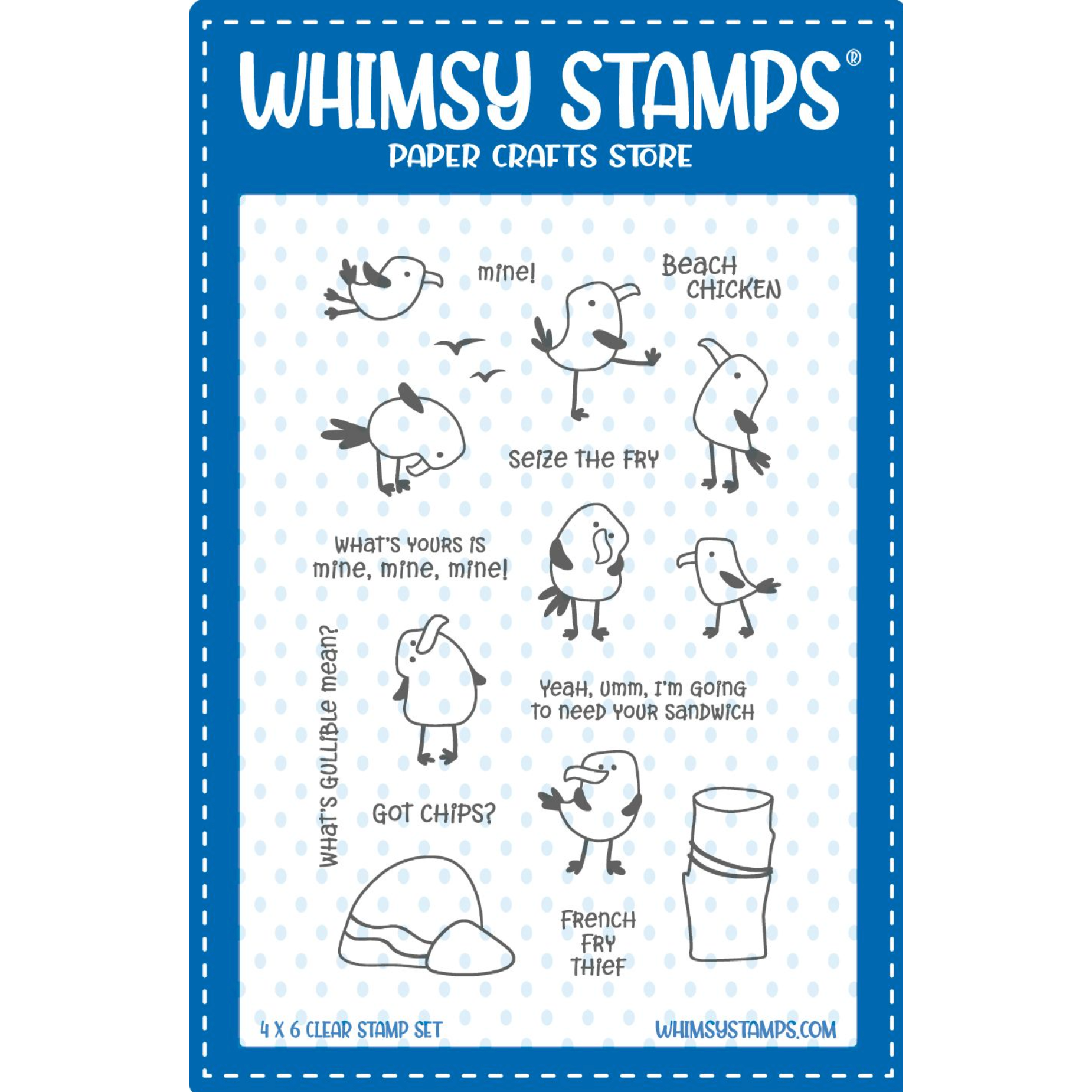 Whimsy Stamps Gullibles Clear Stamps CWSD147b