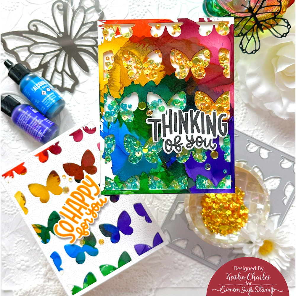 Tim Holtz Alcohol Pearls KIT 1 Ranger tank65517 Billow Butterfly Cards | color-code:ALT02