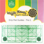 Waffle Flower 6x6 inch Grip Mat Guides Trio WFT077
