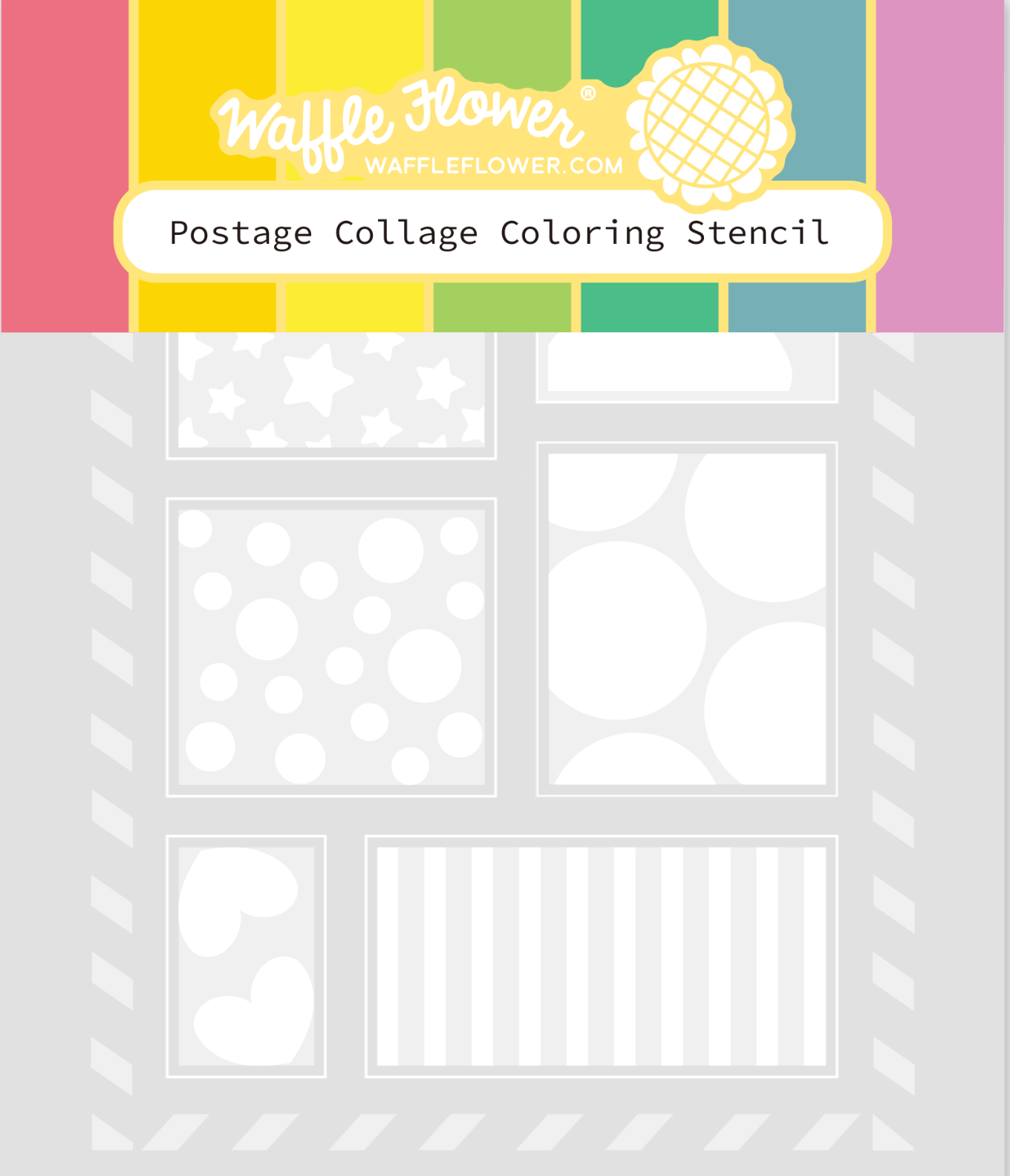 Acrylic Stamping Blocks: Backgrounds and Borders Kit 