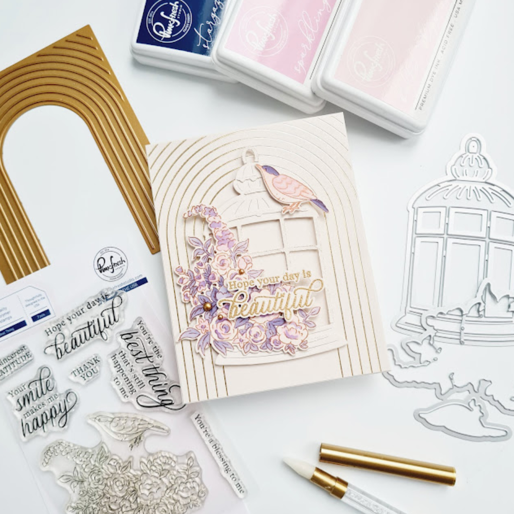 PinkFresh Studio Best Thing Clear Stamp Set 206123 Minimalist Inspiration Card | color-code:ALT03