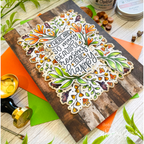 Honey Bee GRAIN AND GRUNGE 6 x 8.5 Paper Pad hbpa-037 Happy Autumn Card | color-code:ALT02