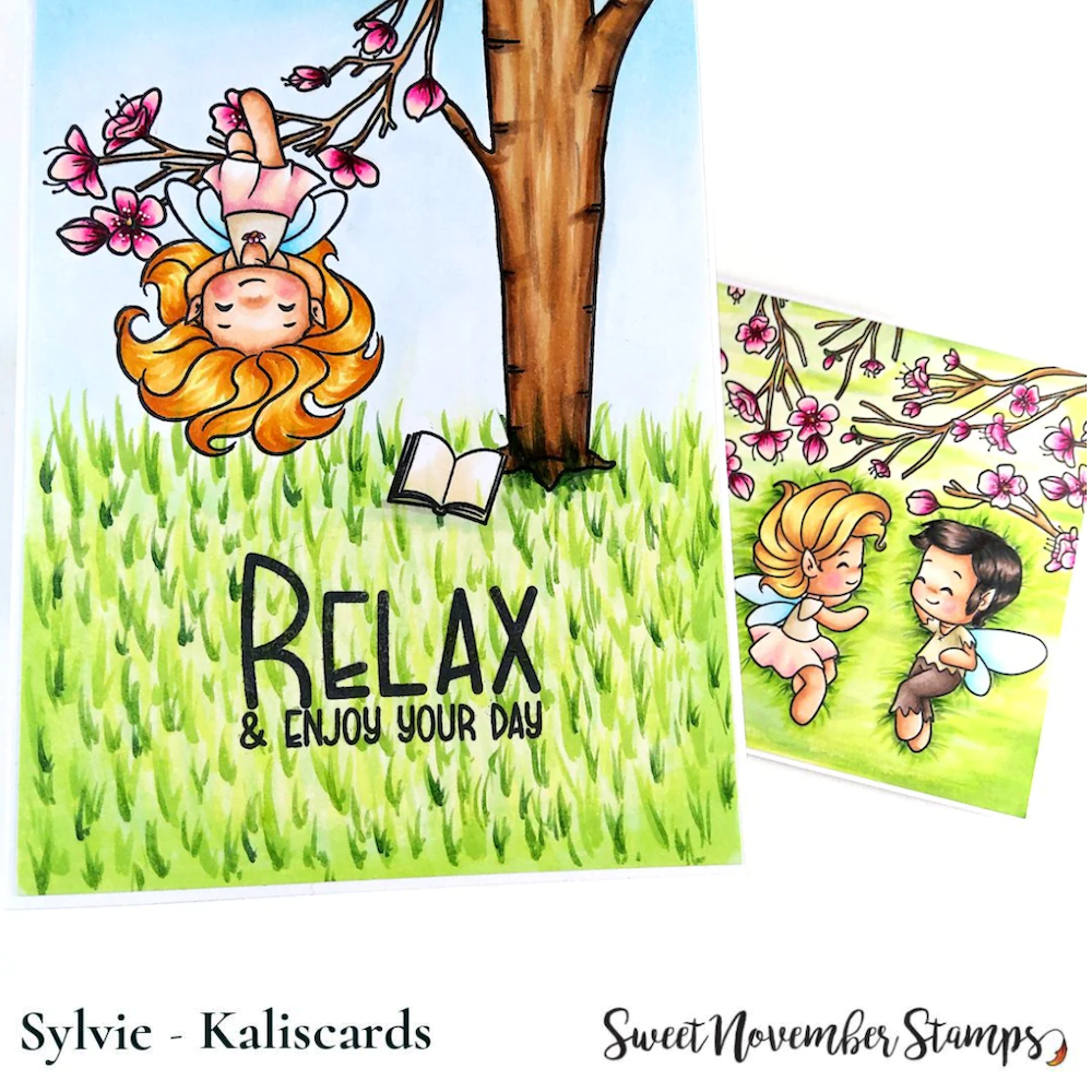 Sweet November Stamps Spring Wees Clear Stamp Set snsspsw23 Enjoy your day