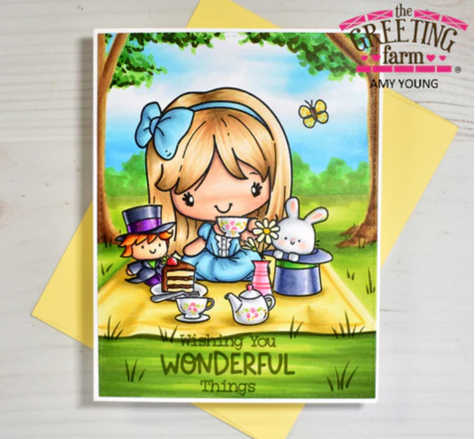 The Greeting Farm Wonder Anya Clear Stamps tgf669 Wishing You Wonderful Things | color-code:ALT01