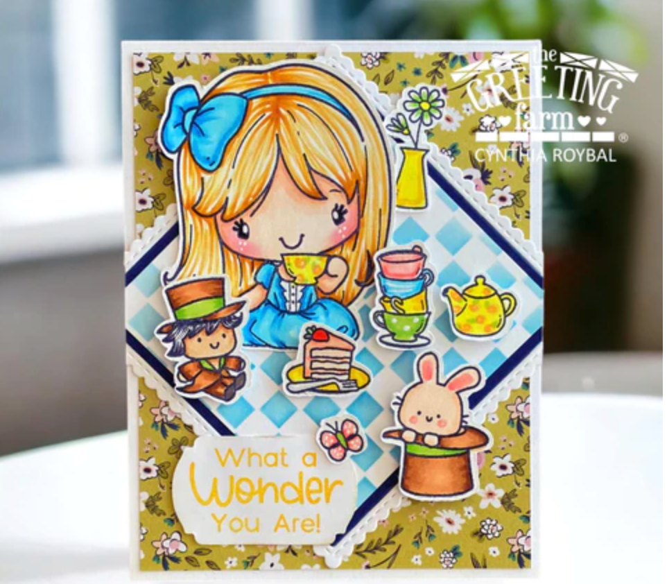 The Greeting Farm Wonder Anya Clear Stamps tgf669 What a Wonder You Are | color-code:ALT02
