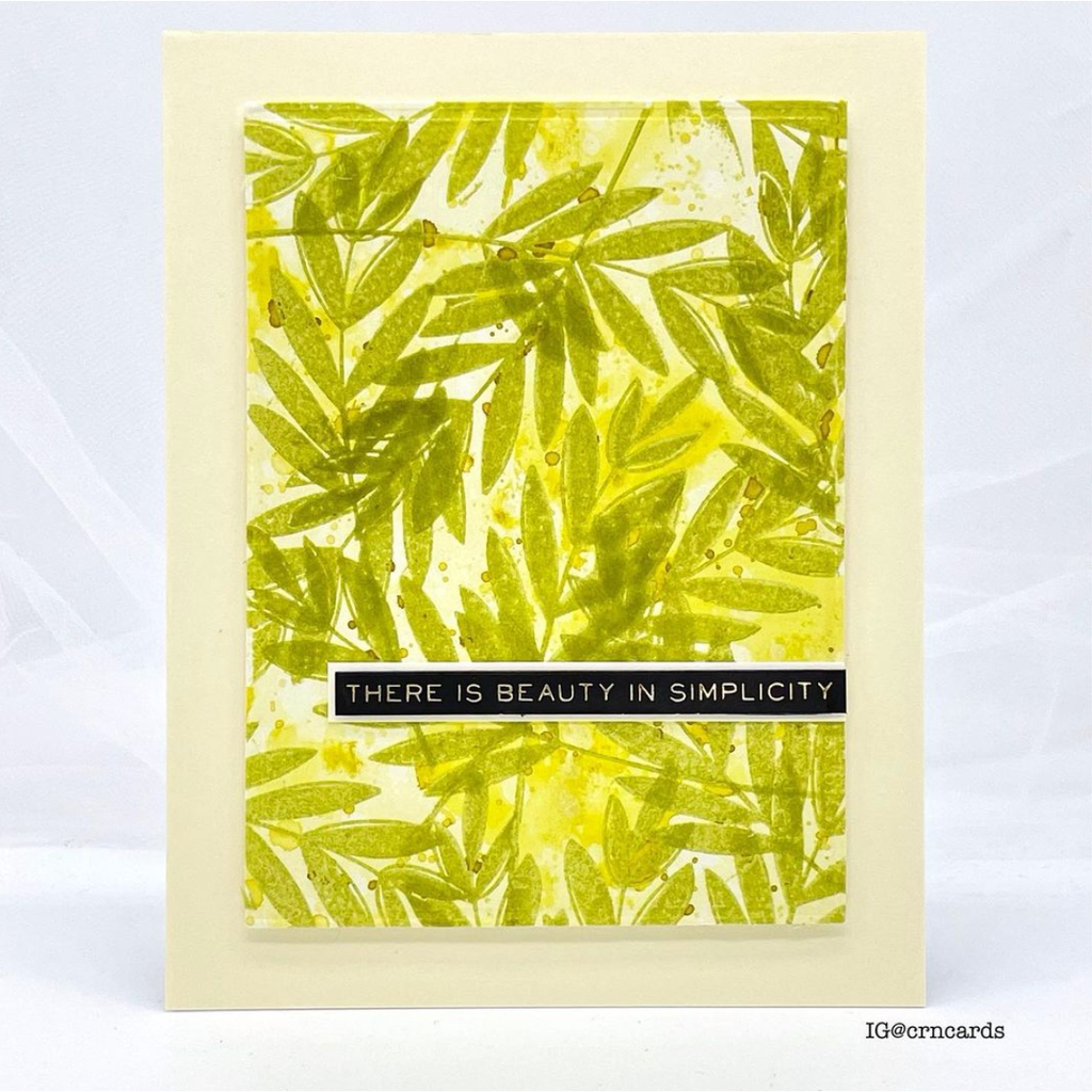 Tim Holtz Distress Embossing Glaze Set Of 12 Ranger ranger168 Overlapping Layers Beauty in Simplicity Card