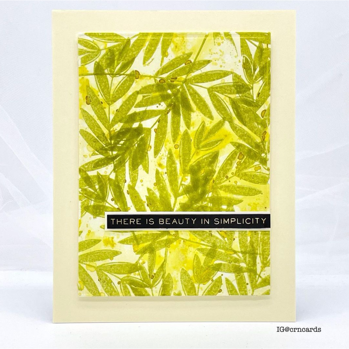 Tim Holtz Distress Embossing Glaze Set Of 12 Ranger ranger168 Overlapping Layers Beauty in Simplicity Card