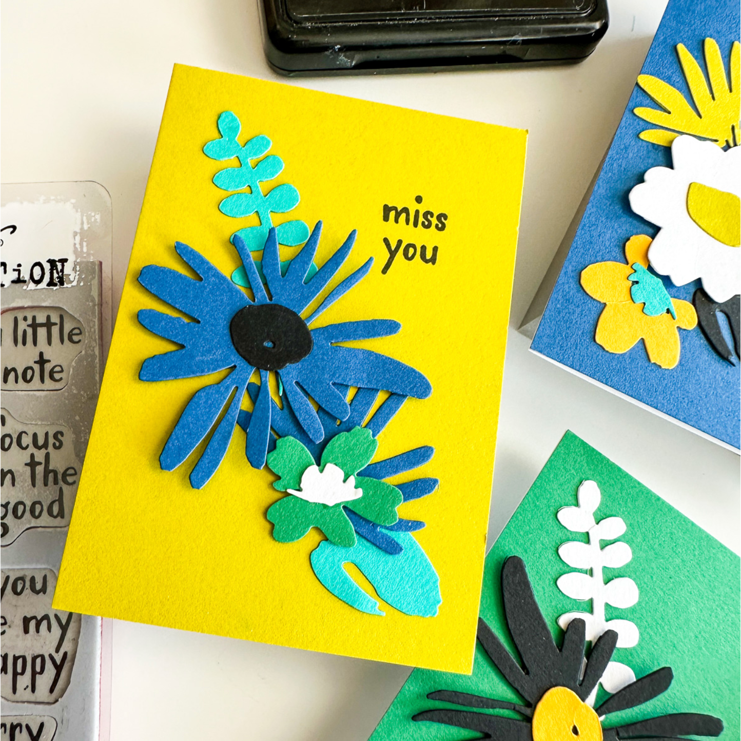 Ranger Embossing Powder WHITE EPJ36685 Color Block Card Set | color-code:ALT01