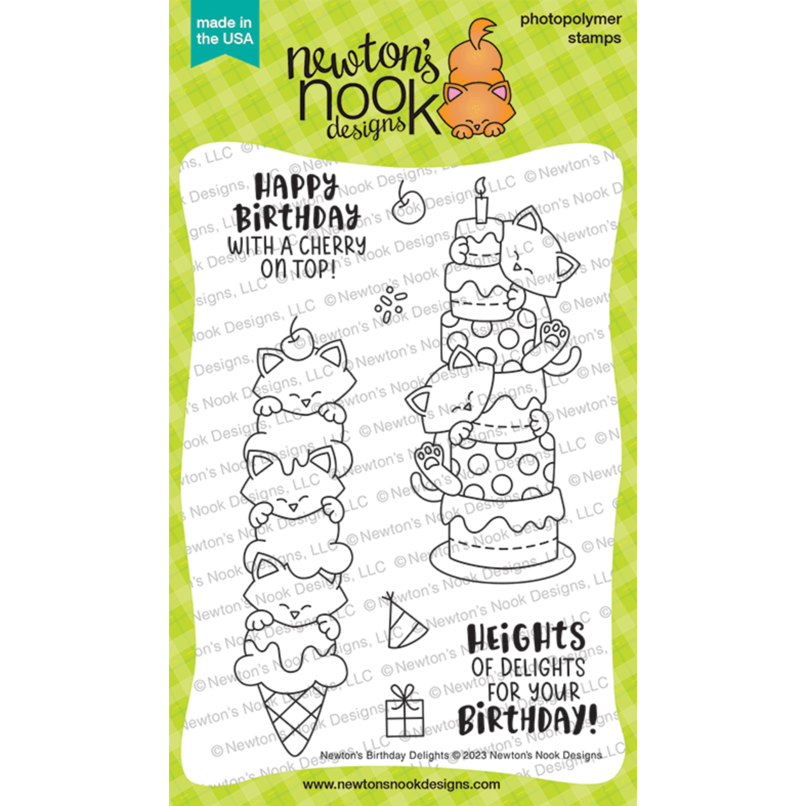 Newton's Nook Birthday Delights Clear Stamp Set Newton's Nook Birthday Delights Clear Stamp Set