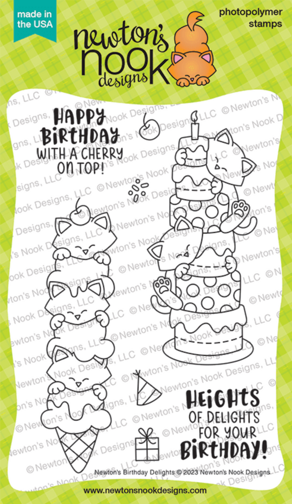 Newton's Nook Designs Newton's Birthday Delights Clear Stamps NN2307S01