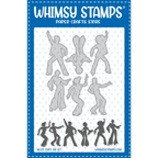 Whimsy Stamps Retro Dancers Dies WSD202