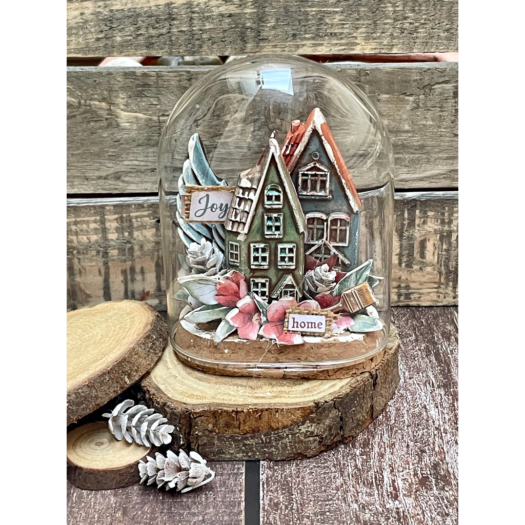 Stamperia Christmas Cozy Houses A4 Soft Mold k3pta4565 houses
