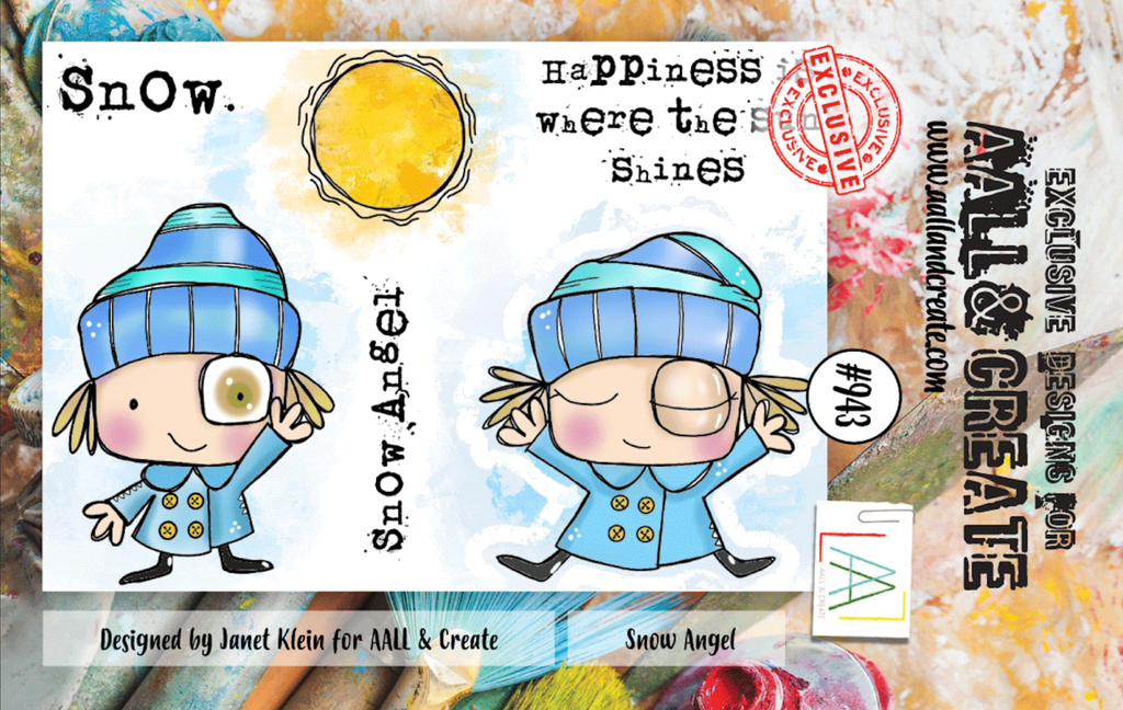AALL & Create Snow Angel A7 Clear Stamps aall943