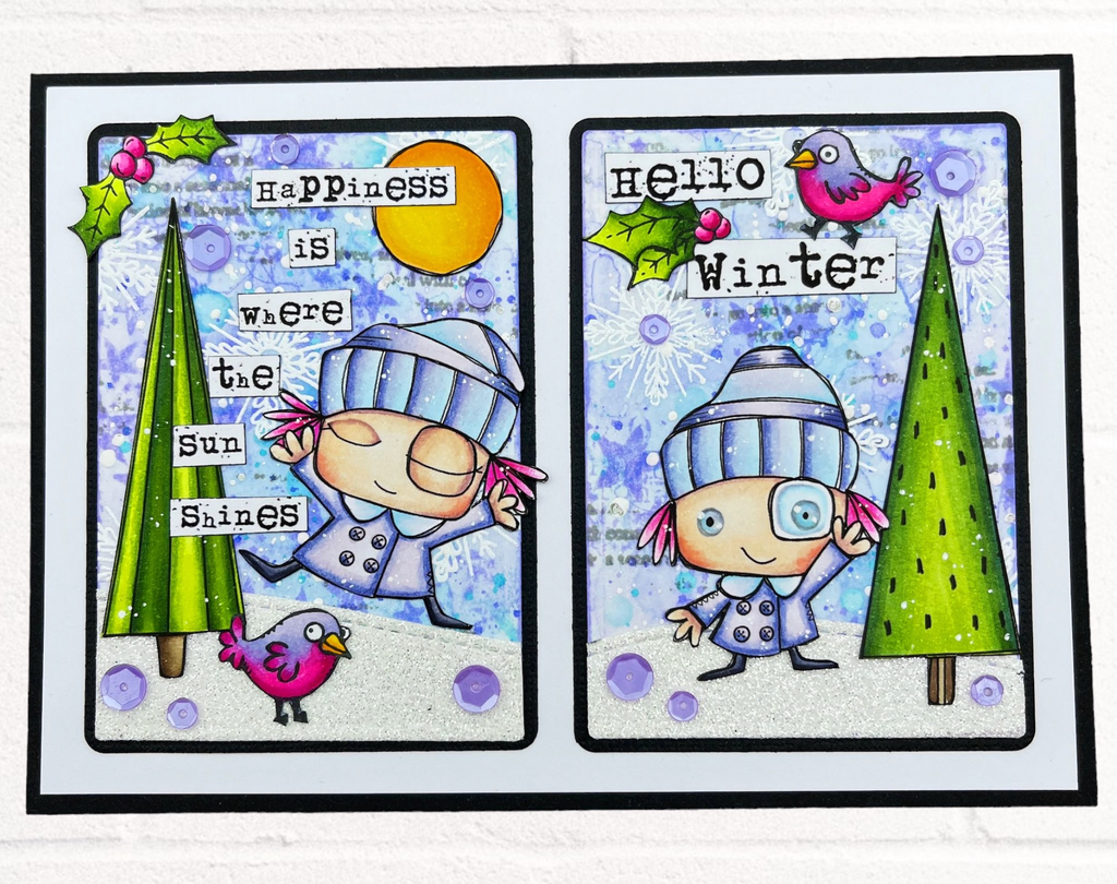 AALL & Create Snow Angel A7 Clear Stamps aall943 hello winter