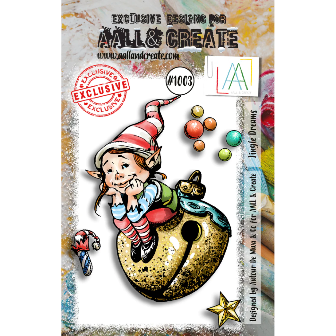 AALL & Create Jingle Dreams A7 Clear Stamps aall1003