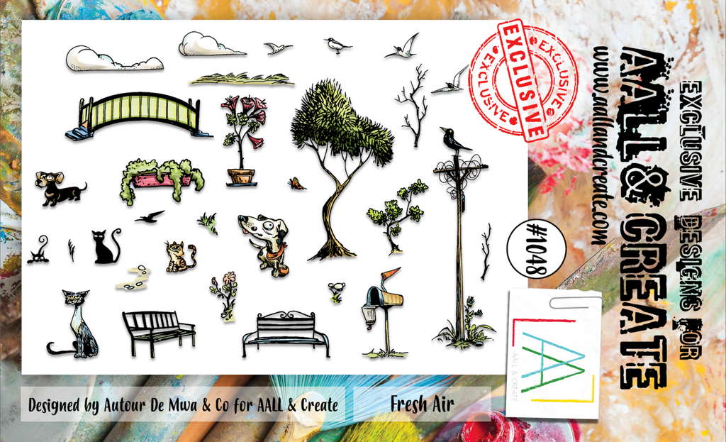 AALL & Create Fresh Air A6 Clear Stamps aall1048