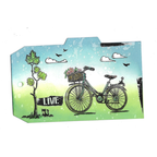 AALL & Create Spokes & Stars A7 Clear Stamps aall1049 bike tag