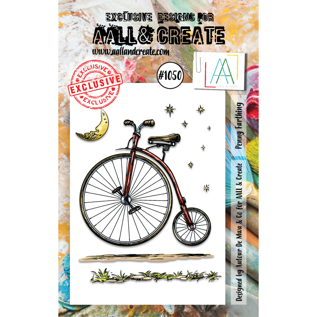 AALL & Create Penny Farthing A7 Clear Stamps aall1050