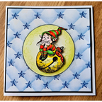 AALL & Create Jingle Dreams A7 Clear Stamps aall1003 quilted card