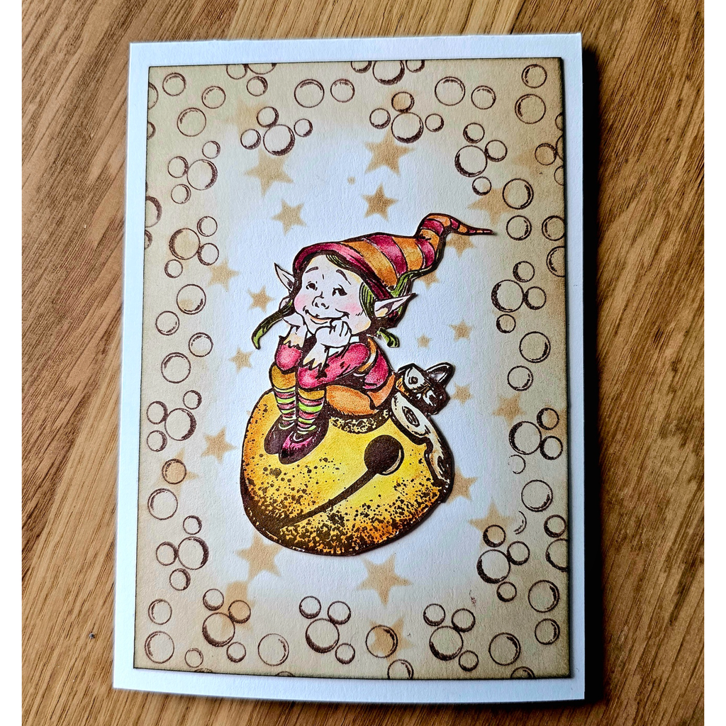 AALL & Create Jingle Dreams A7 Clear Stamps aall1003 bubble card