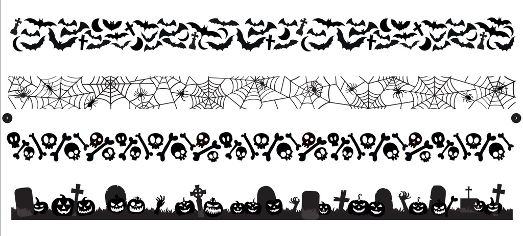Creative Expressions Spooky Borders DL Clear Stamps umsdb174