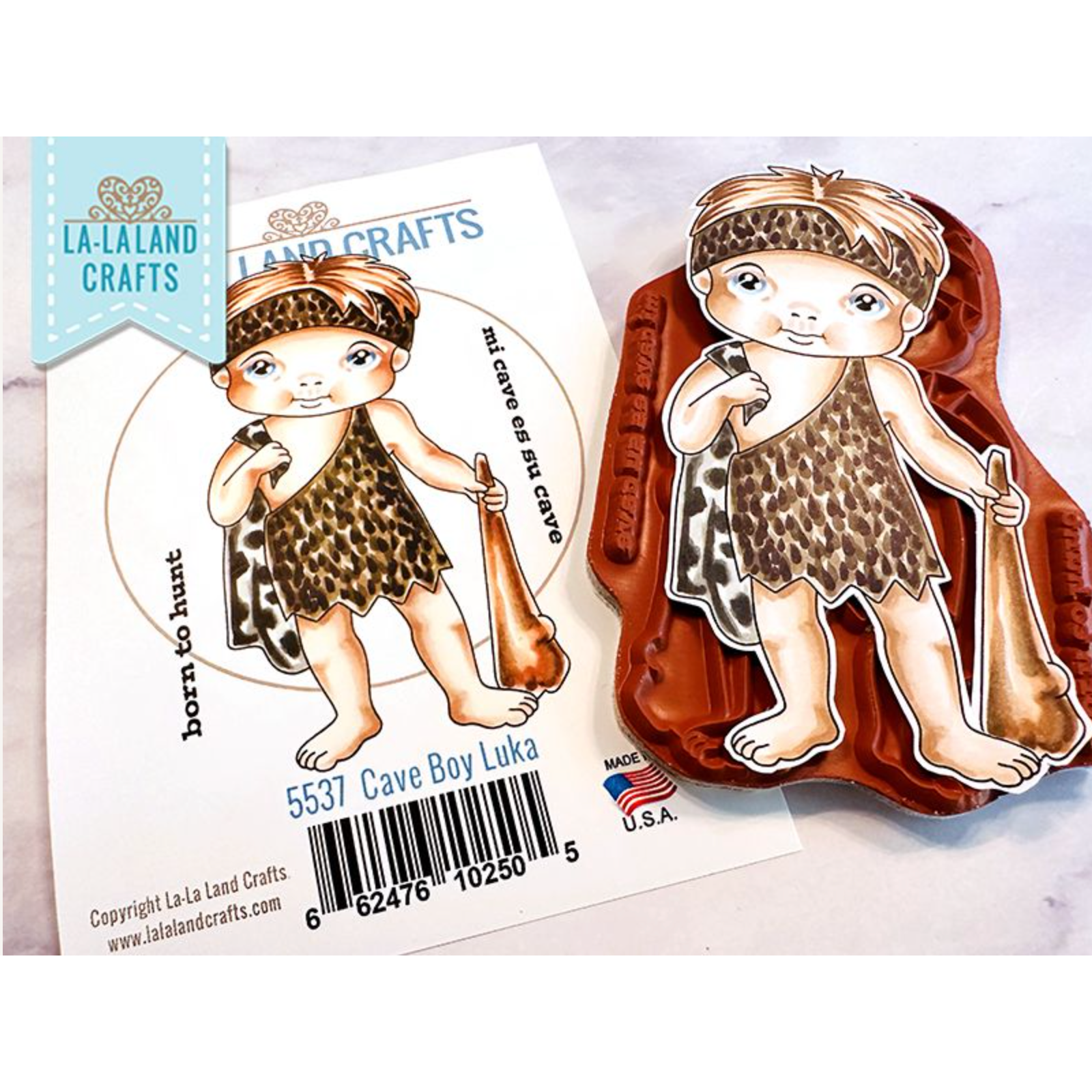La-La Land Crafts Cling Stamp Cave Boy Luka 5537 cave boy 