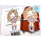 La-La Land Crafts Stone Age Marci Cling Stamp 5538*