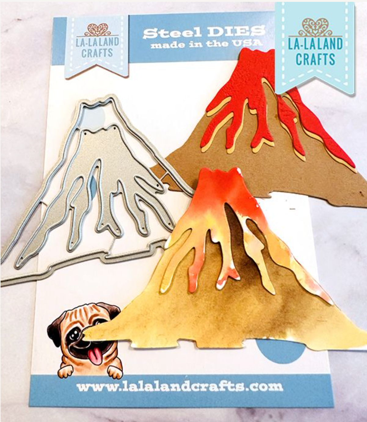 Crafts　Dies　–　8784　La-La　Simon　Land　Volcano　Says　Stamp