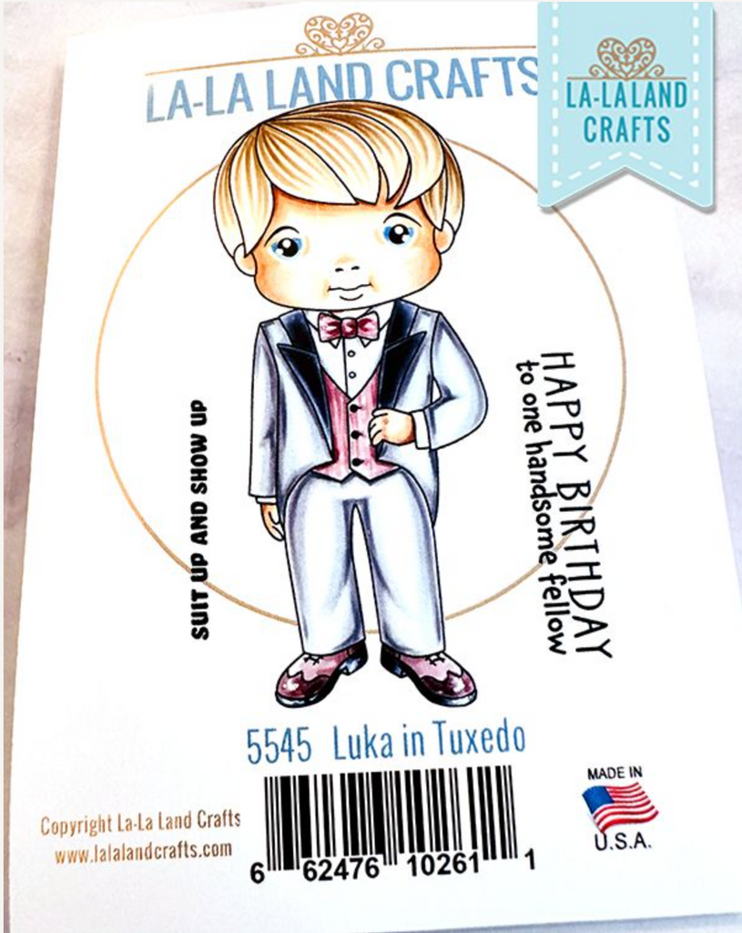 La-La Land Crafts Cling Stamp Luka in Tuxedo 5545