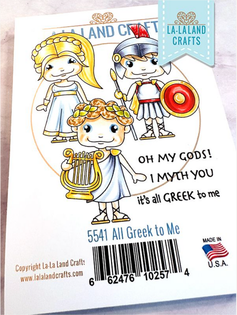 La-La Land Crafts Cling Stamp All Greek to Me 5541