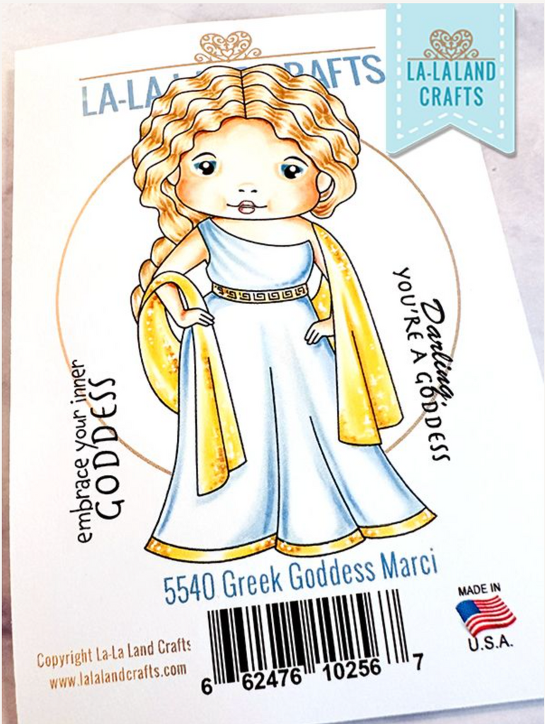 La-La Land Crafts Cling Stamp Greek Goddess Marci 5540