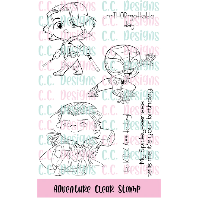 C.C. Designs Adventure Clear Stamp Set ccd0332