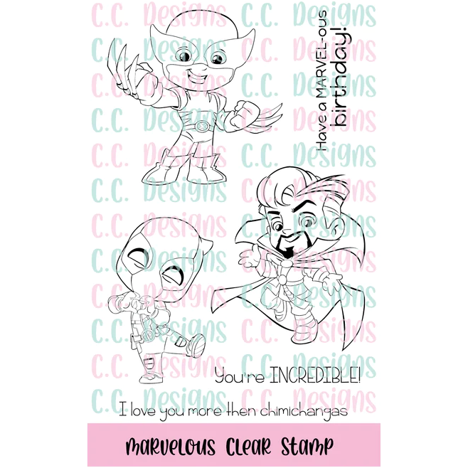 C.C. Designs Marvelous Clear Stamp Set ccd0333