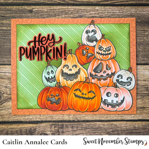 Sweet November Stamps Carve Out Some Fun Clear Stamp Set snshlco22 hey pumpkin